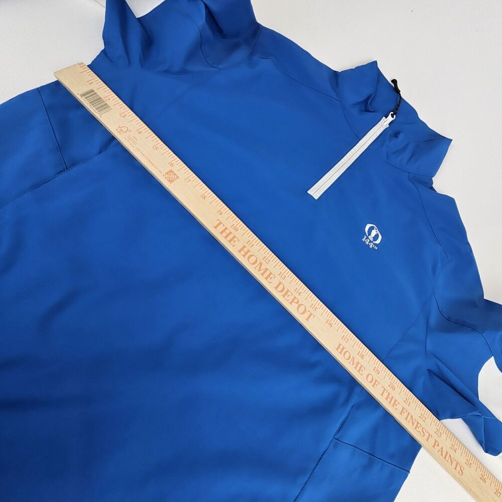 The Open 144th St Andrews Golf Pullover Mens Small Ahead Blue 1/4 Zip - Picture 4 of 15